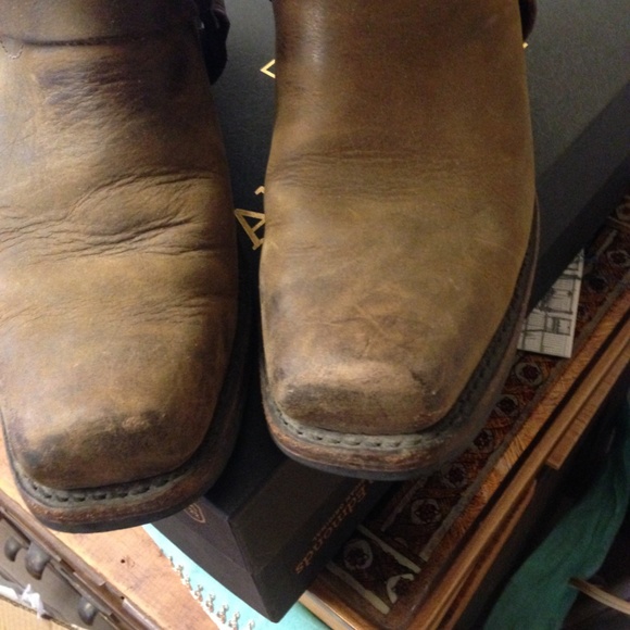 FRYE 12R harness boots size 8 1/2 tan - Picture 2 of 4